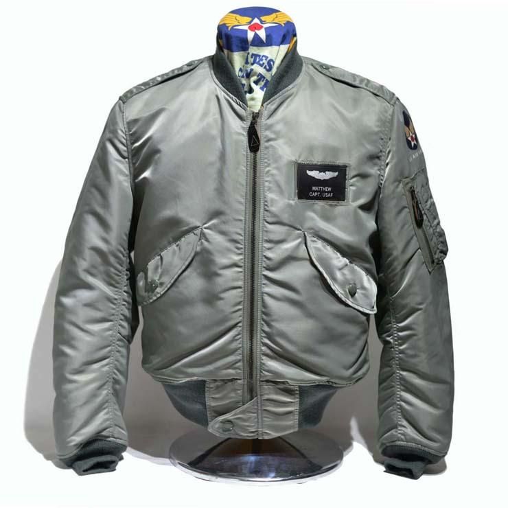 希少 レア USA製 五月蝿かっ A-2 レザージャケット AIR FORCE USARMY
