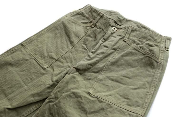 バズリクソンズ ヘリンボーンパンツ ミリタリー・BR41594　サイズ34インチ バズリクソンズ ヘリンボーンパンツ ミリタリー・BR41594 サイズ