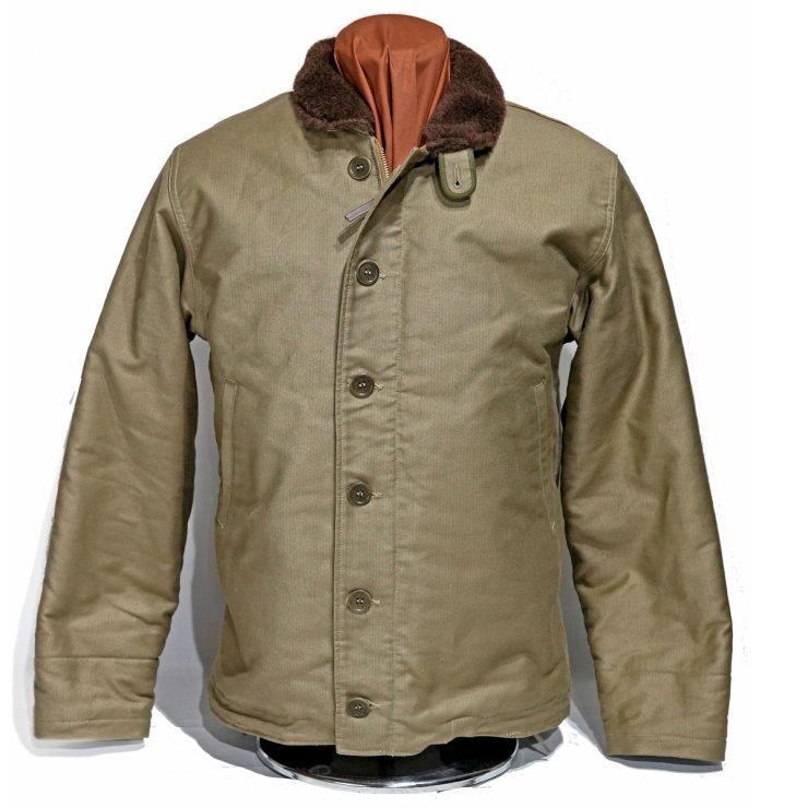 WAREHOUSE&CO. Lot.2181 NAF-1168 N-1 Winter Jacket/U.S.NAVY PRINTED MODEL(Khaki)