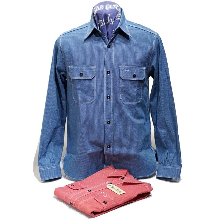 SUGAR CANE / Lot.SC25511JEAN CORD WORK SHIRT