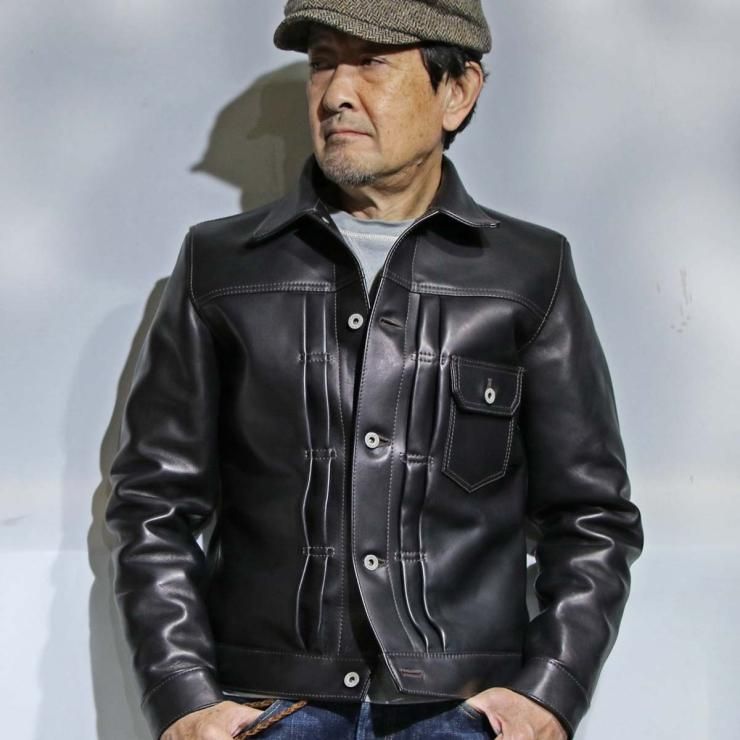 ジャケット・アウター Y'2 LEATHER EB-ECO HORSE 1st Type JACKET Y'2 LEATHER ワイツーレザー Gジャン EB-140 ECO HORSE 1st Type