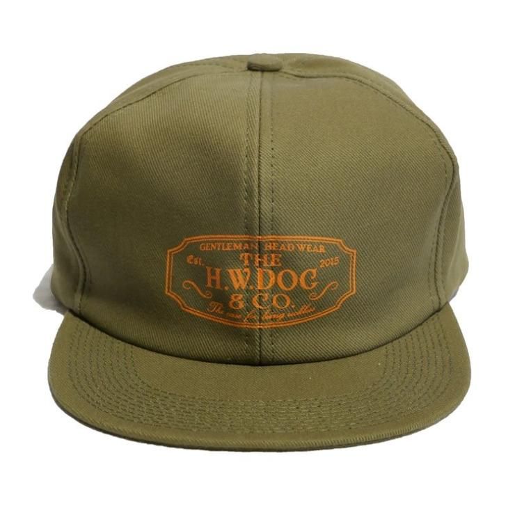 HW DOC オリーブ スナップバック帽子 □THE H.W. DOG&CO.D-00004 TRUCKER CAP