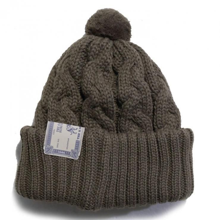 □THE H.W.DOG & CO.D-00987 BIG CABLE KNIT CAP