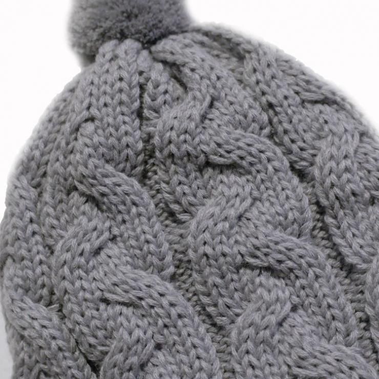 □THE H.W.DOG & CO.D-00987 BIG CABLE KNIT CAP