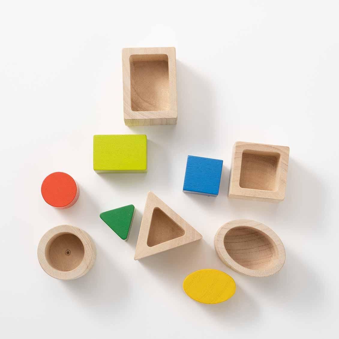 2歳-］ジオマッチングブロック〈入れ子パズル 〉PLANTOYS｜2歳の