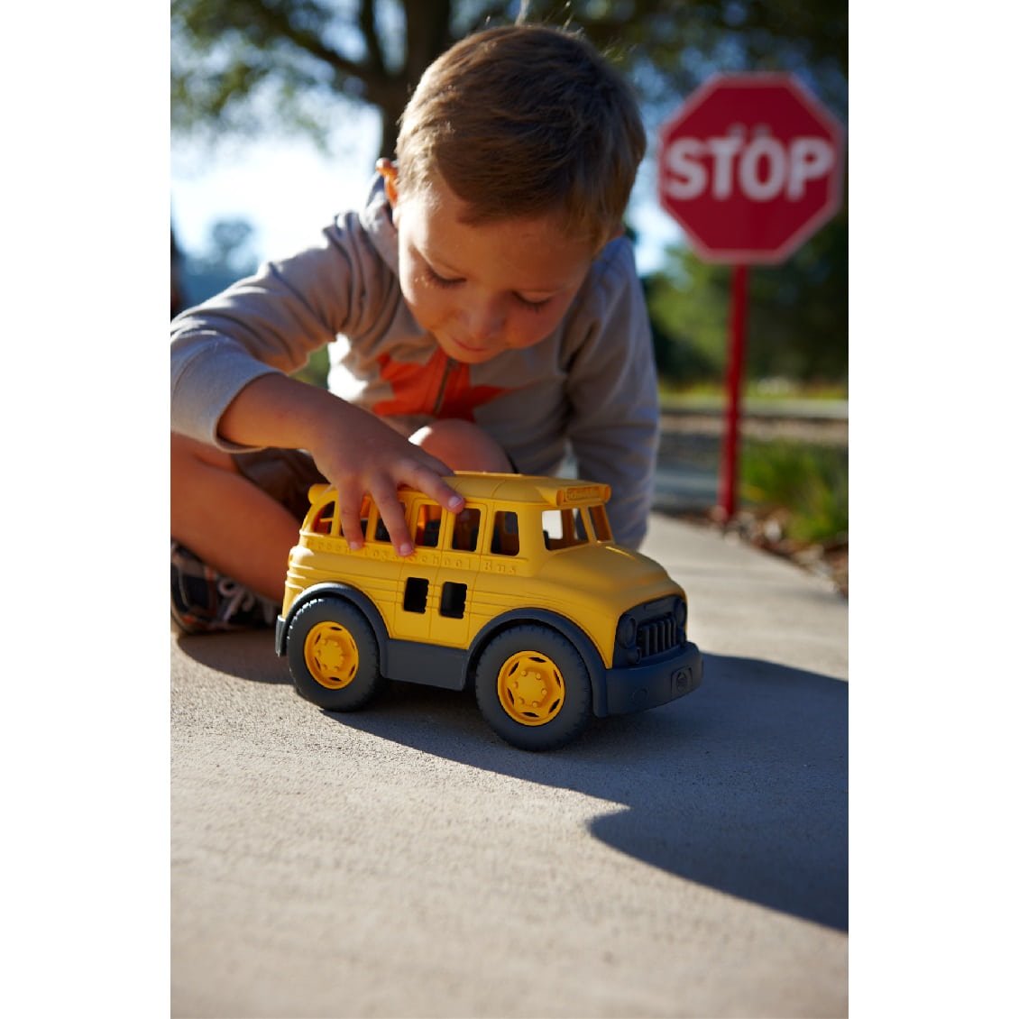 1歳-］スクールバス〈車のおもちゃ〉Green Toys｜木のおもちゃ・知育玩具 STUDY PARK