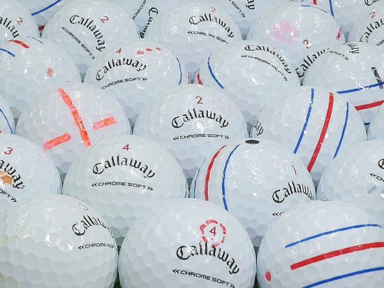 【AB落書き】Callaway（キャロウェイ） CHROME SOFT トリプルトラック ホワイト 2022年モデル 1個