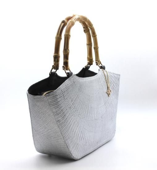 Sampaguita　ブリヤシかごバッグ 軽いブリヤシ製かごバッグ Pavoreal(パボレアル) チェック柄（D