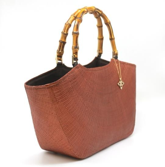 Sampaguita　ブリヤシかごバッグ 軽いブリヤシ製かごバッグ Pavoreal(パボレアル)無地