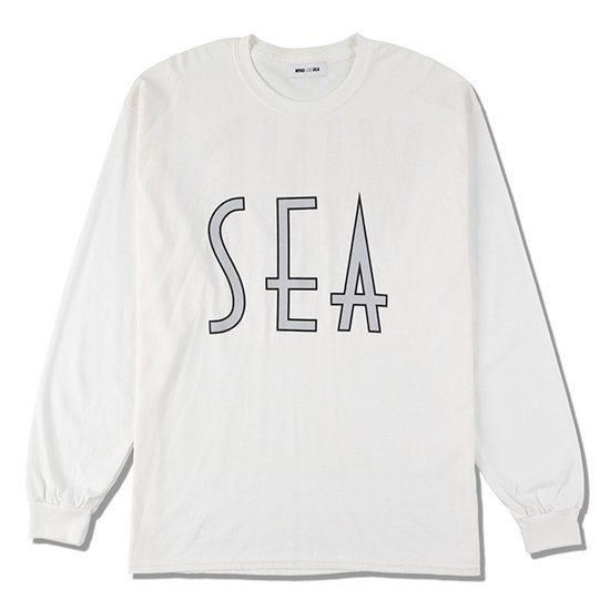 SEA(wavy)L/S T-SHIRT【WIND AND SEA（ウィンダンシー）】 通販 ロゴ ロンT