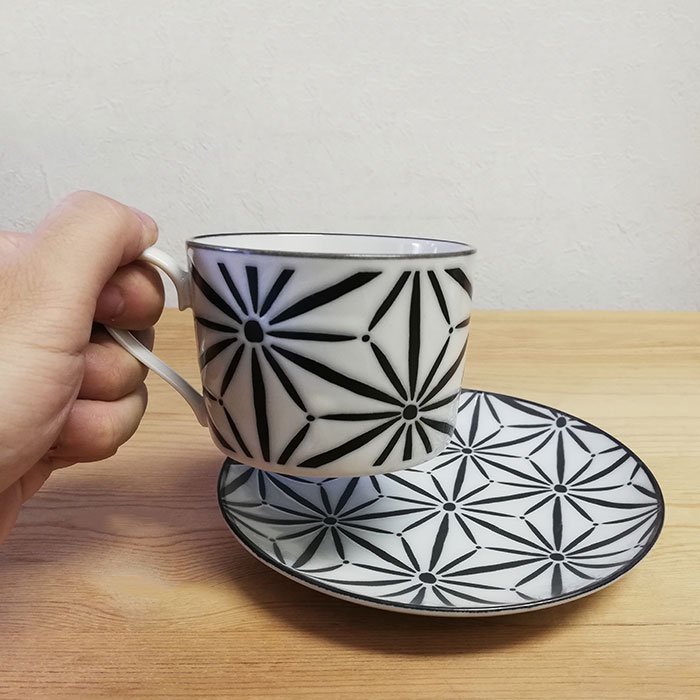 日本の伝統模様 komon コーヒー碗皿