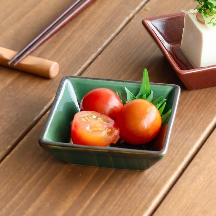 和モダン 角小鉢 5ヶセット ＜織部市松＞