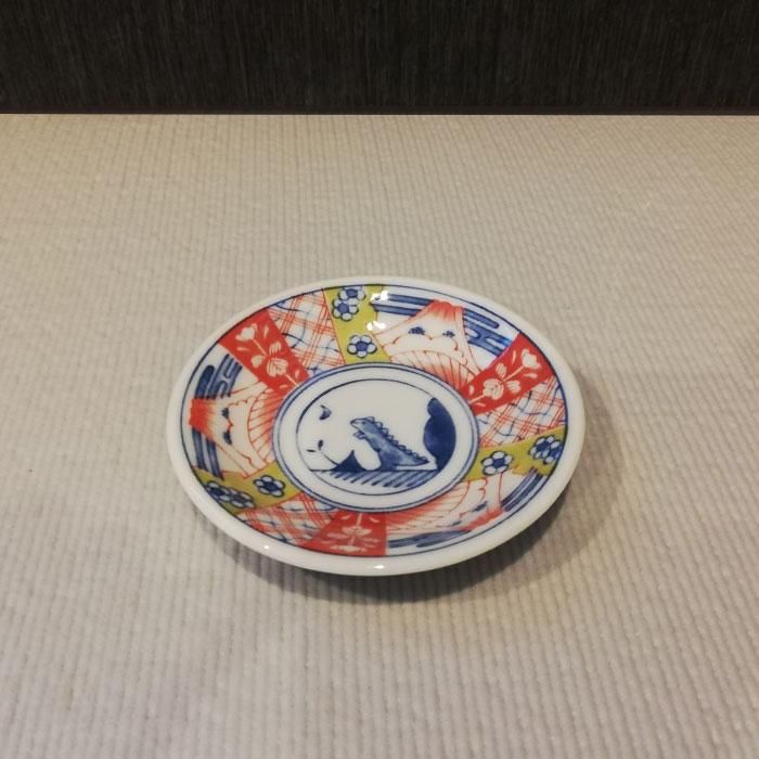 ゲリラセール 戦前のマメ皿3枚セット 江戸っ子恐竜 まめ皿 6ヶセット ＜旭竜＞