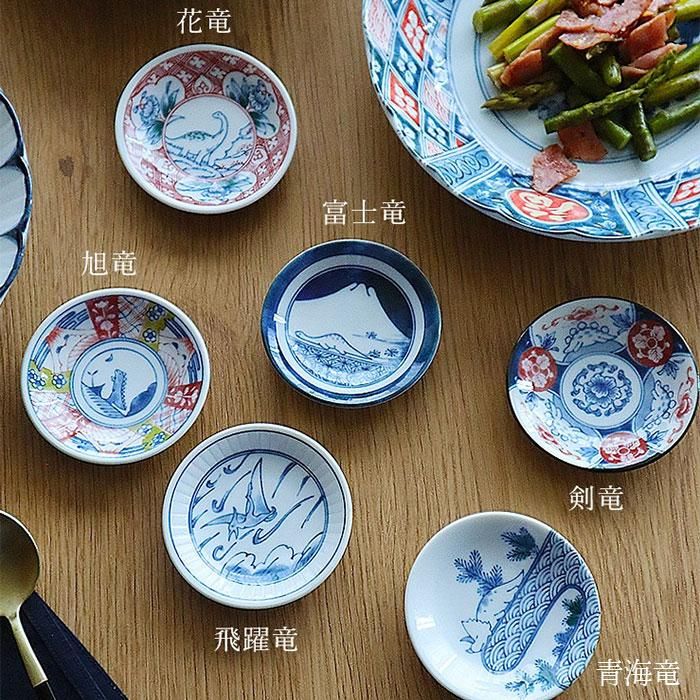 江戸っ子恐竜 六客まめ皿揃 木箱入り