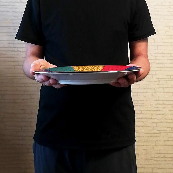 Shonzui 祥瑞 大皿 波富士 色絵