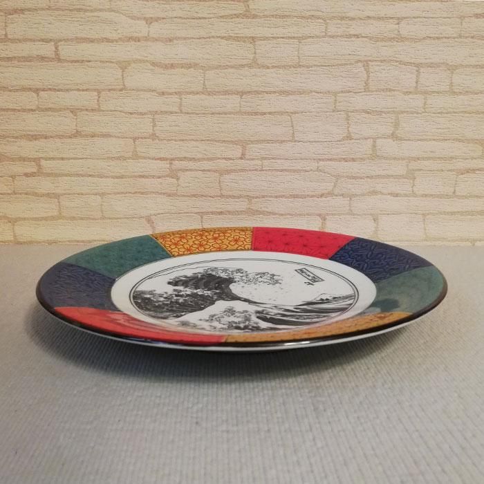 Shonzui 祥瑞 大皿 波富士 色絵