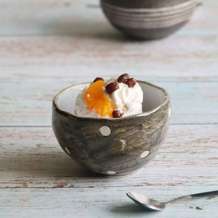 Wabisabi ティー碗 5ヶセット 錆水玉