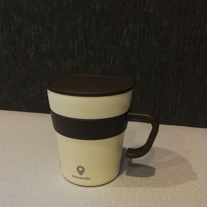 cococafe ココカフェ 真空二重取手付マグカップ 250ml
