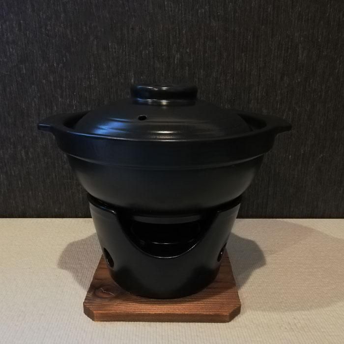和ごころ懐石 陶器製 いろり鍋コンロ付セット 和ごころ懐石 陶器製 いろり鍋コンロ付セット