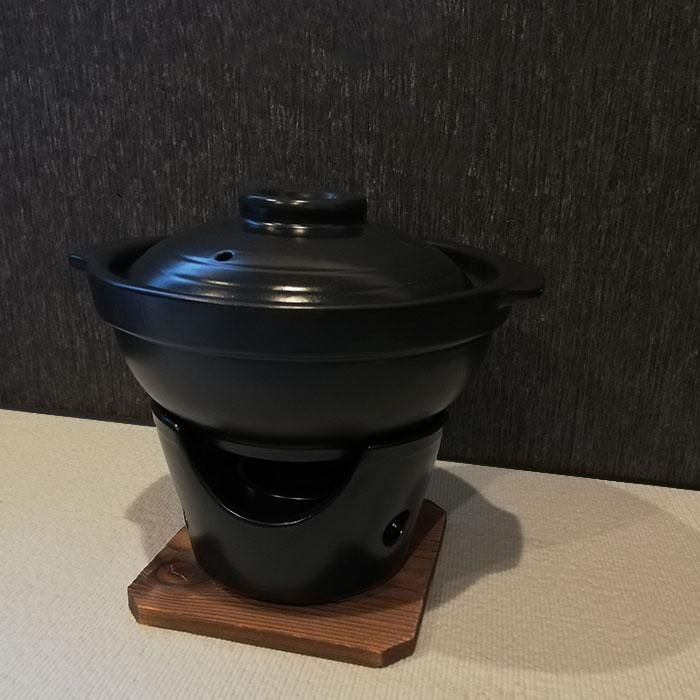 和ごころ懐石 陶器製 いろり鍋コンロ付セット 和ごころ懐石 陶器製 いろり鍋コンロ付セット