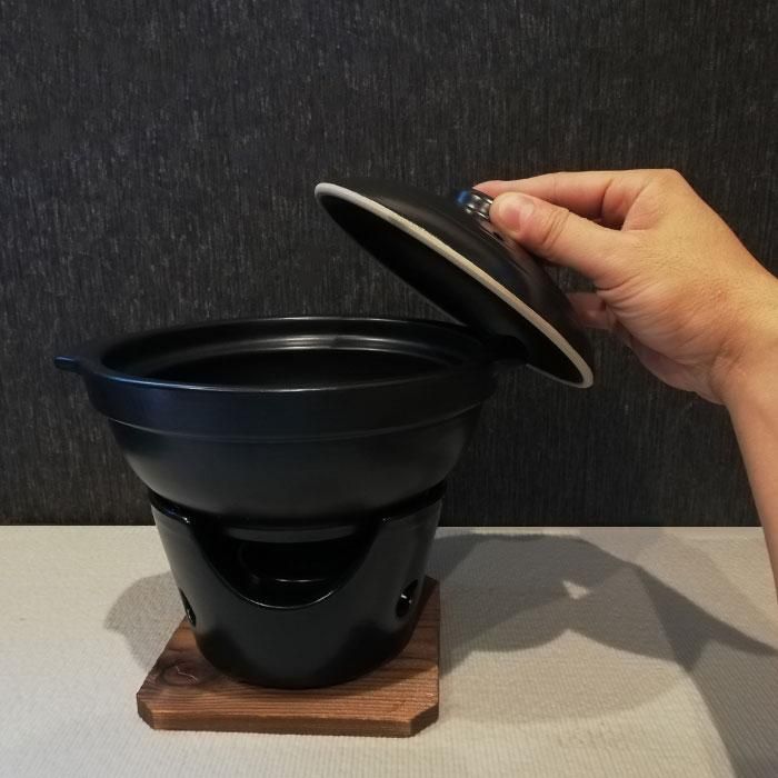 和ごころ懐石 陶器製 いろり鍋コンロ付セット 和ごころ懐石 陶器製 いろり鍋コンロ付セット