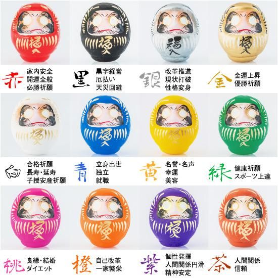 ワンワン　　【縁起物】　超福だるま 縁起だるま（福入り）1号9cm - 吉田だるま店｜高崎だるま製造販売