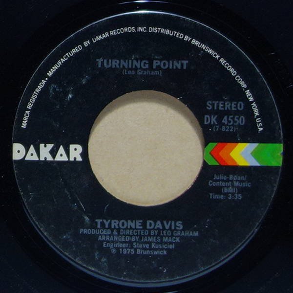 Tyrone Davis - Turning Point / Don't Let It Be Too Late