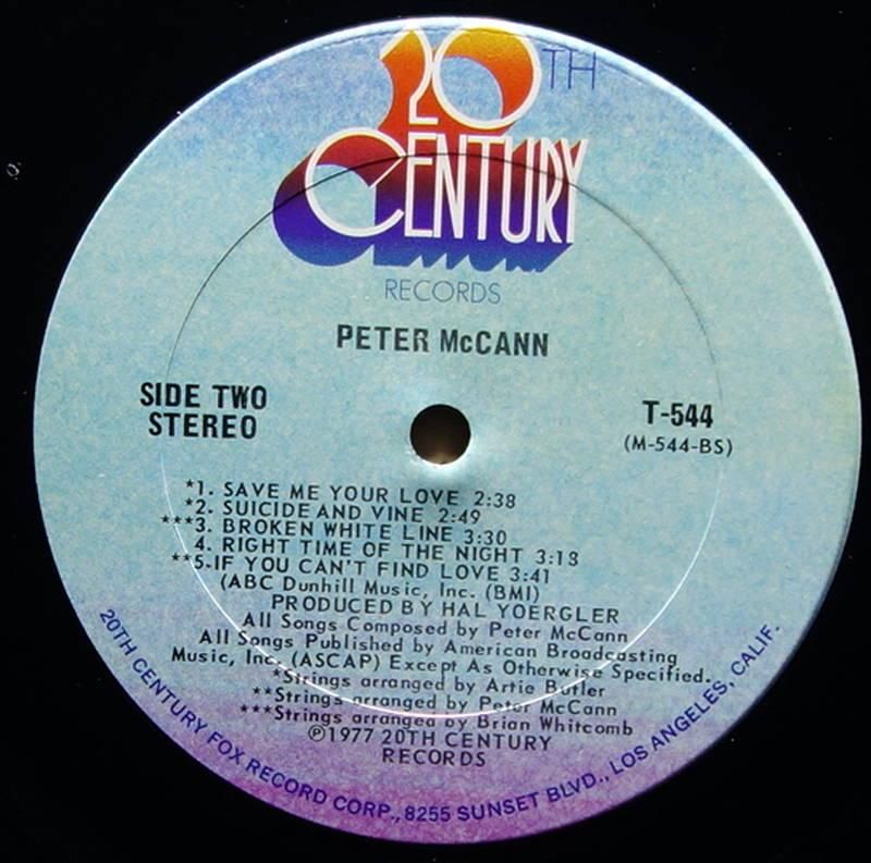 Peter McCann - Peter McCann - Vinylian - Vintage Vinyl