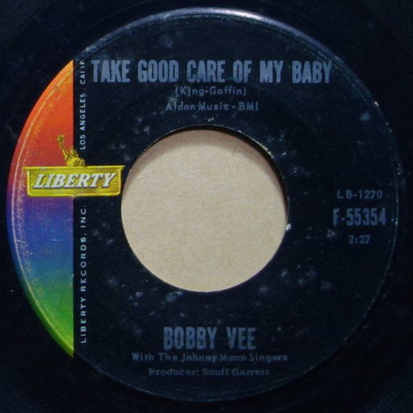 Bobby Vee With The Johnny Mann Singers - Take Good Care Of My Baby / Bashful Bob