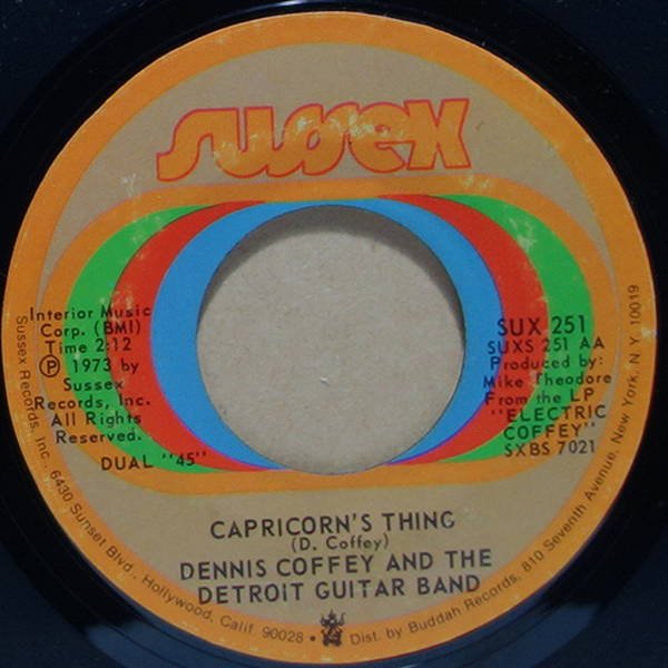 Dennis Coffey And The Detroit Guitar Band - Capricorn's Thing / Lonely Moon Child