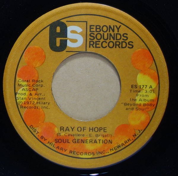 Soul Generation - Ray Of Hope / Young Bird