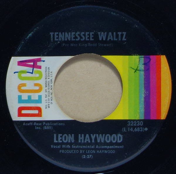 Leon Haywood - Tennessee Waltz / Mellow Moonlight