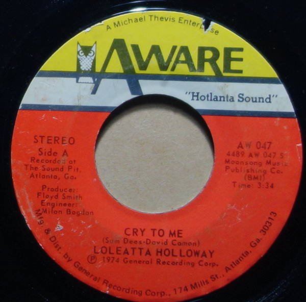Loleatta Holloway - Cry To Me / So Can I