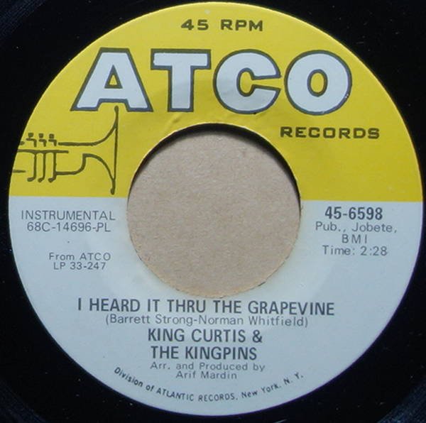 King Curtis & The Kingpins - I Heard It Thru The Grapevine / A Whiter Shade Of Pale