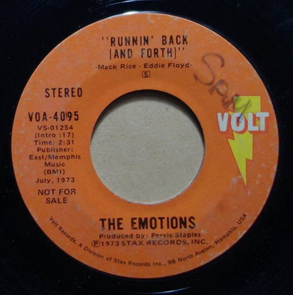 The Emotions - Runnin' Back (And Forth) / I Wanna Come Back