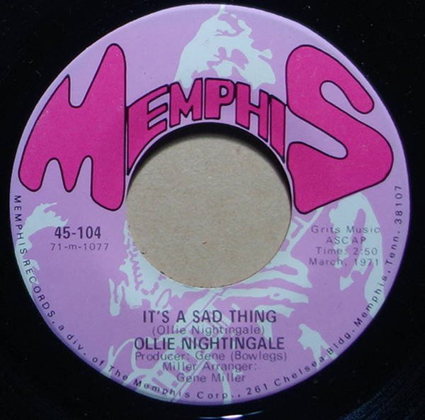 Ollie Nightingale - It's A Sad Thing / Standing On Your Promise