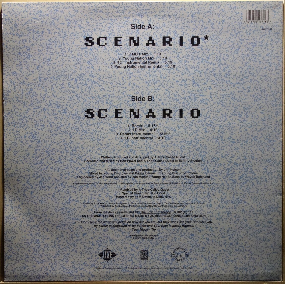 A Tribe Called Quest - Scenario - Vinylian - Vintage Vinyl Record Shop