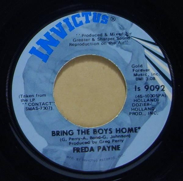 Freda Payne - Bring The Boys Home / I Shall Not Be Moved