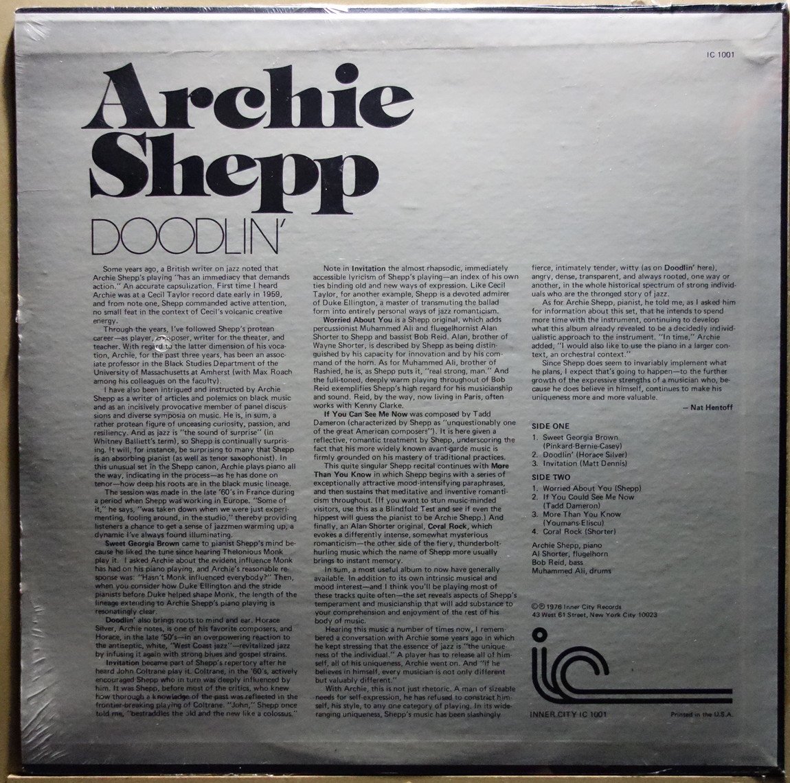 Archie Shepp Doodlin' Vinylian Vintage Vinyl Record Shop