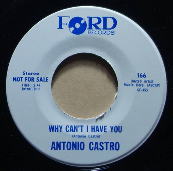 Antonio Castro - Why Can't I Have You / Baby Come Home