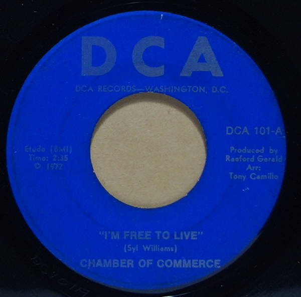 Chamber Of Commerce - I'm Free To Live / The Commerce Thang