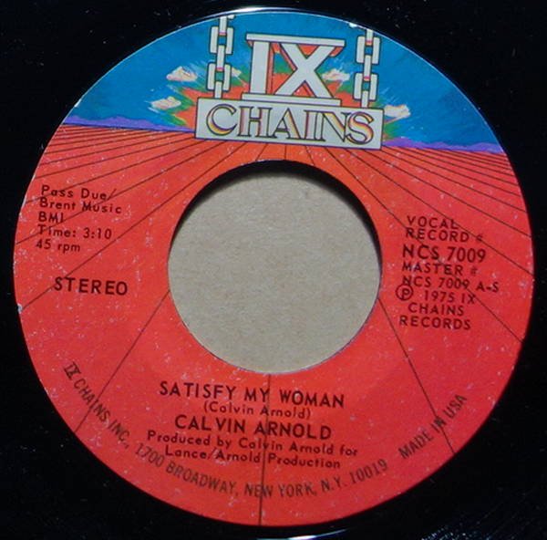 Calvin Arnold - Satisfy My Woman / You'll Do It