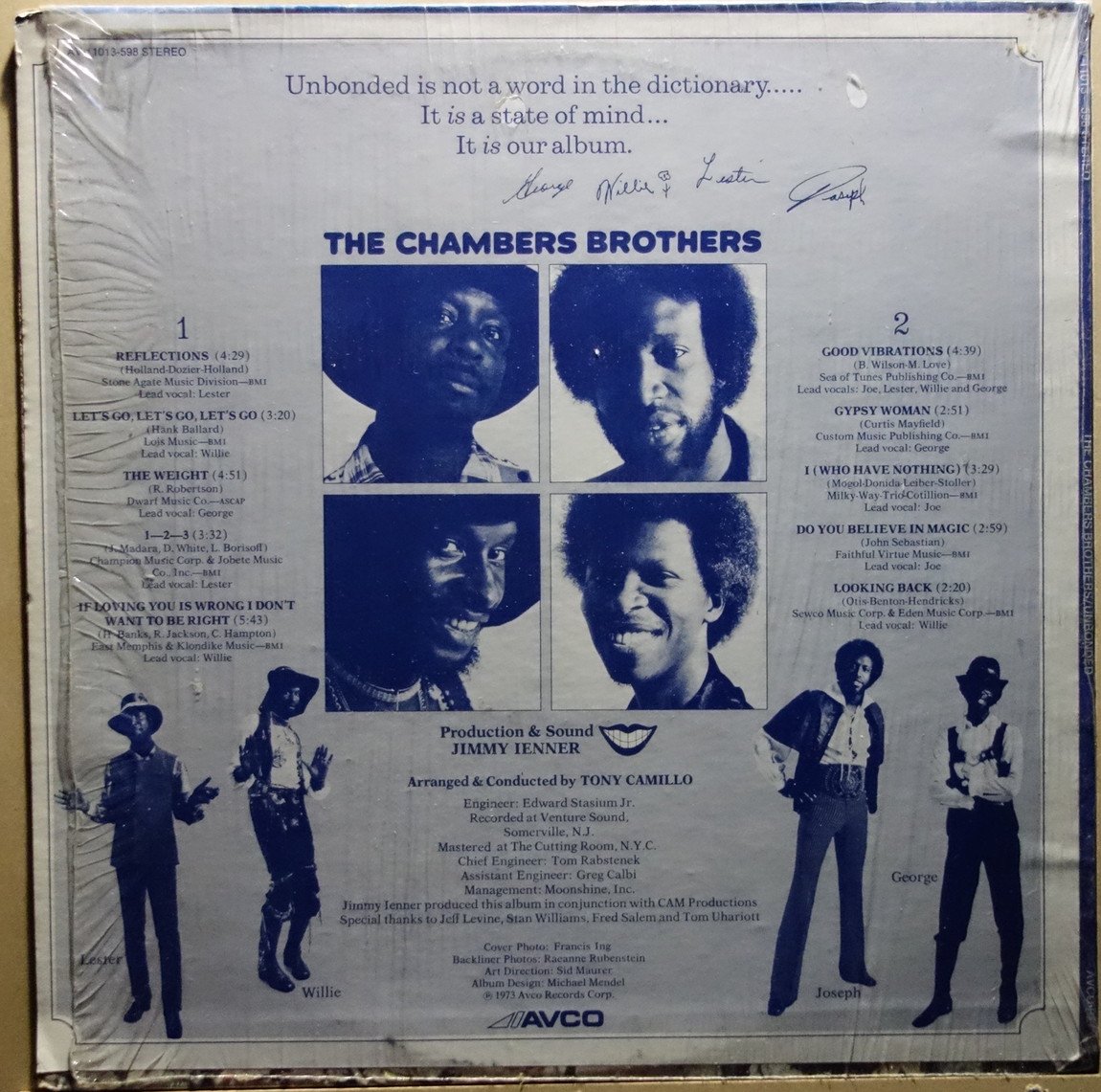 The Chambers Brothers Unbonded Vinylian Vintage Vinyl Record Shop