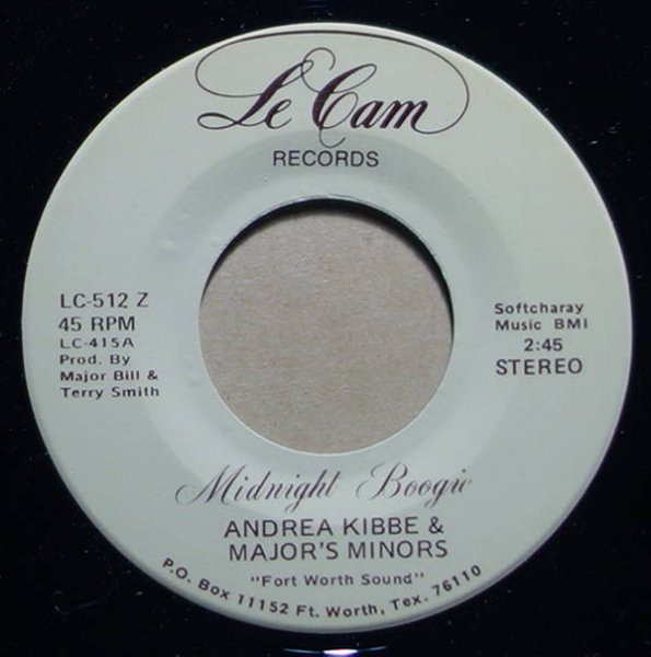 Andrea Kibbe & Major's Minors / Major Bill Smith - Midnight Boogie / Requiem For Elvis