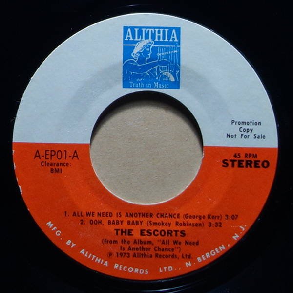 The Escorts - All We Need Is Another Chance / Ooh, Baby Baby / Look Over Your Shoulder