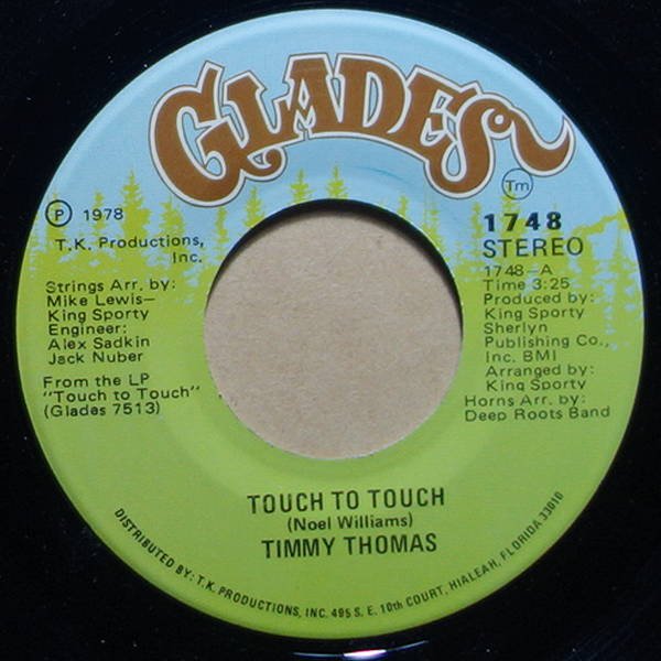 Timmy Thomas - Touch To Touch / When A House Got Music