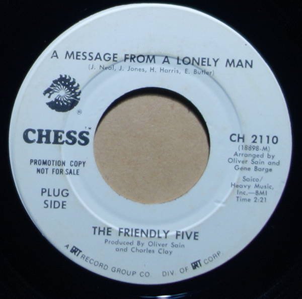 The Friendly Five - A Message From A Lonely Man / Two Can Do