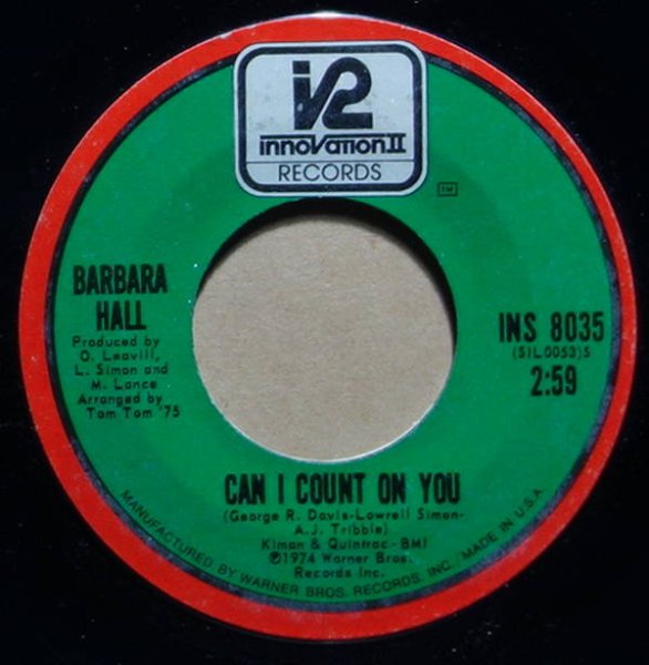 Barbara Hall - Can I Count On You / V.I.P.