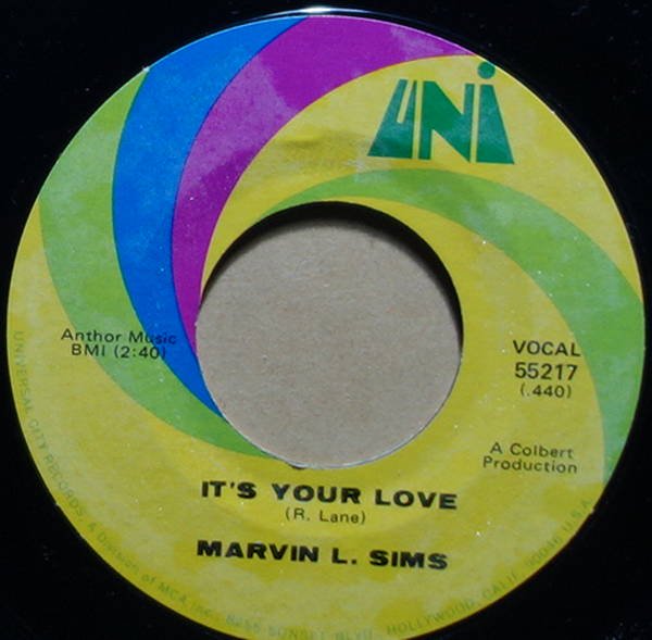 Marvin L. Sims - It's Your Love / I Can't Understand It