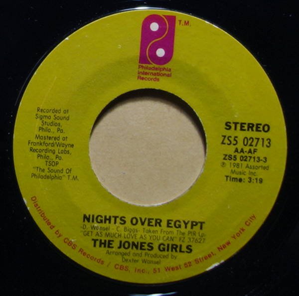 The Jones Girls - Nights Over Egypt / You're Breakin' My Heart